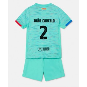 Maillot de foot Barcelona Joao Cancelo #2 Troisième enfant 2023-24 Manches Courte (+ pantalon court)